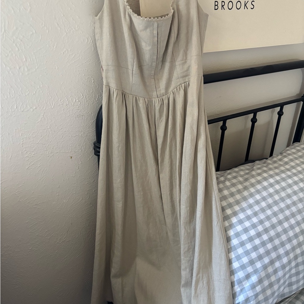 House of Harlow 1960 Women's Cream Maxi Dress